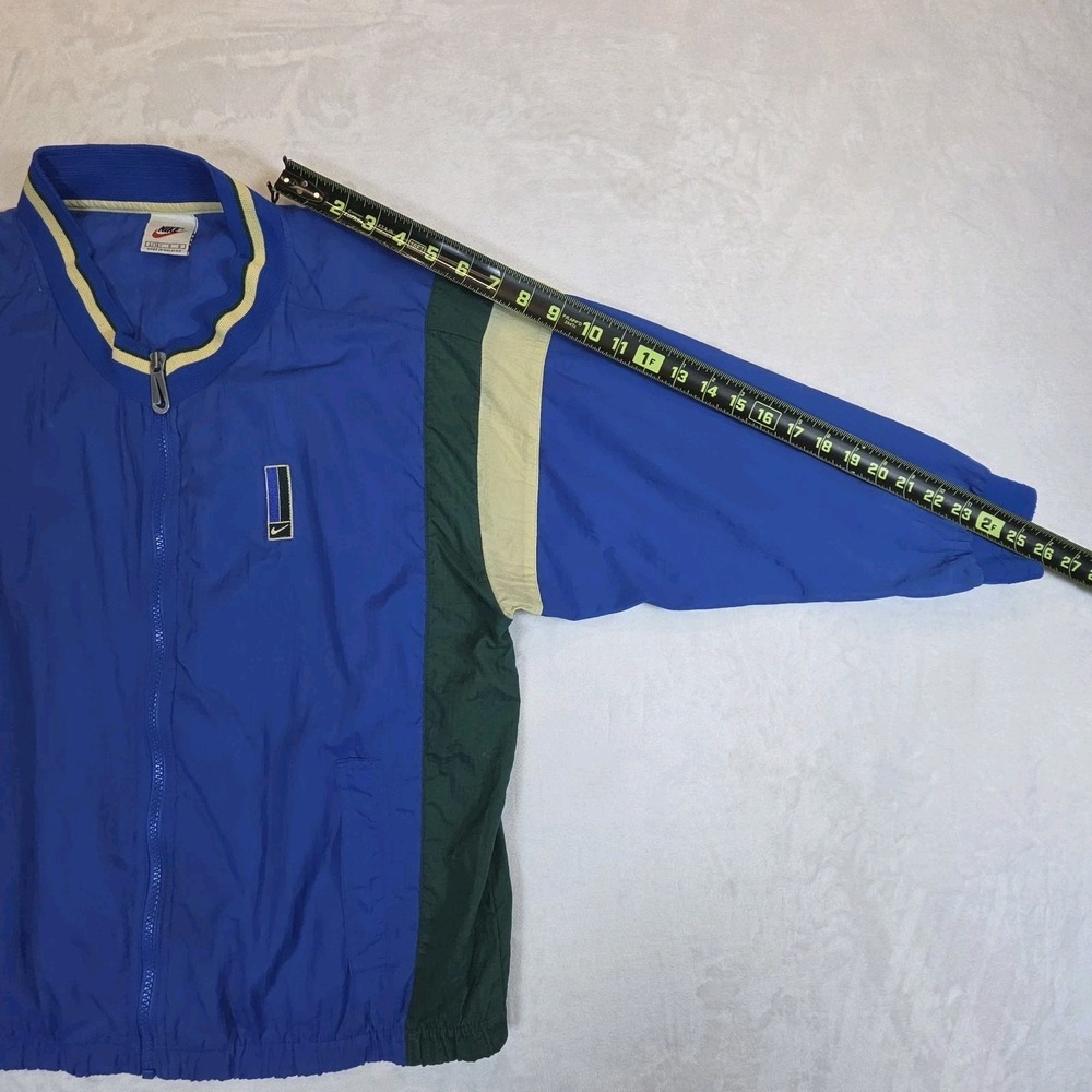 Vintage Nike Windbreaker ColorBlock Zip Long Sleeve Malaysia Blue Size Large 14 - Picture 12 of 12